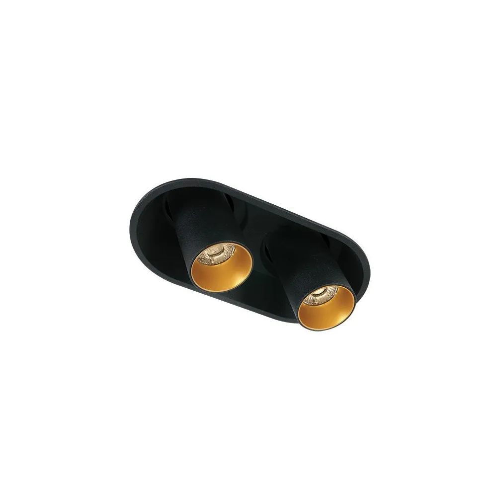 DownRay ZAMBELIS 14W DESIGN Noir Sablé Sans Driver Z11207-B
