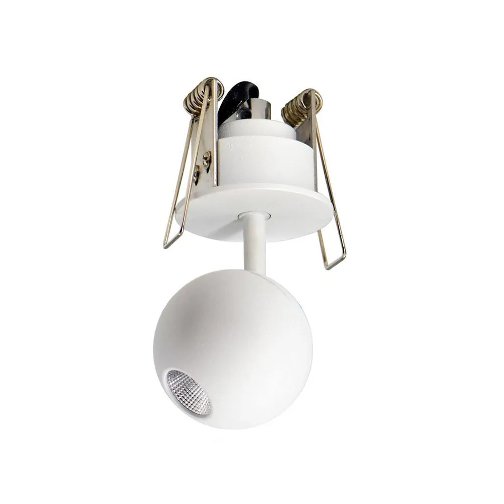 DownRay ZAMBELIS D45 4,5W DESIGN Sandgestrahltes Weiß 1906