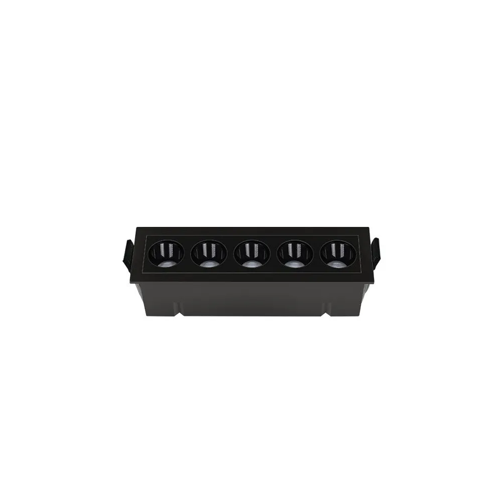 Downlight linéaire ZAMBELIS 12W DESIGN Noir Sablé Sans Driver S192 FS
