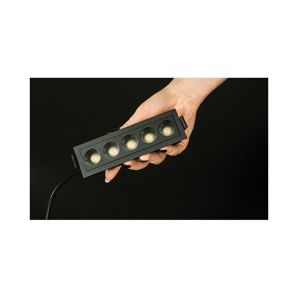 Linear Downlight ZAMBELIS 12W DESIGN Sand Black Driverless S192 FS