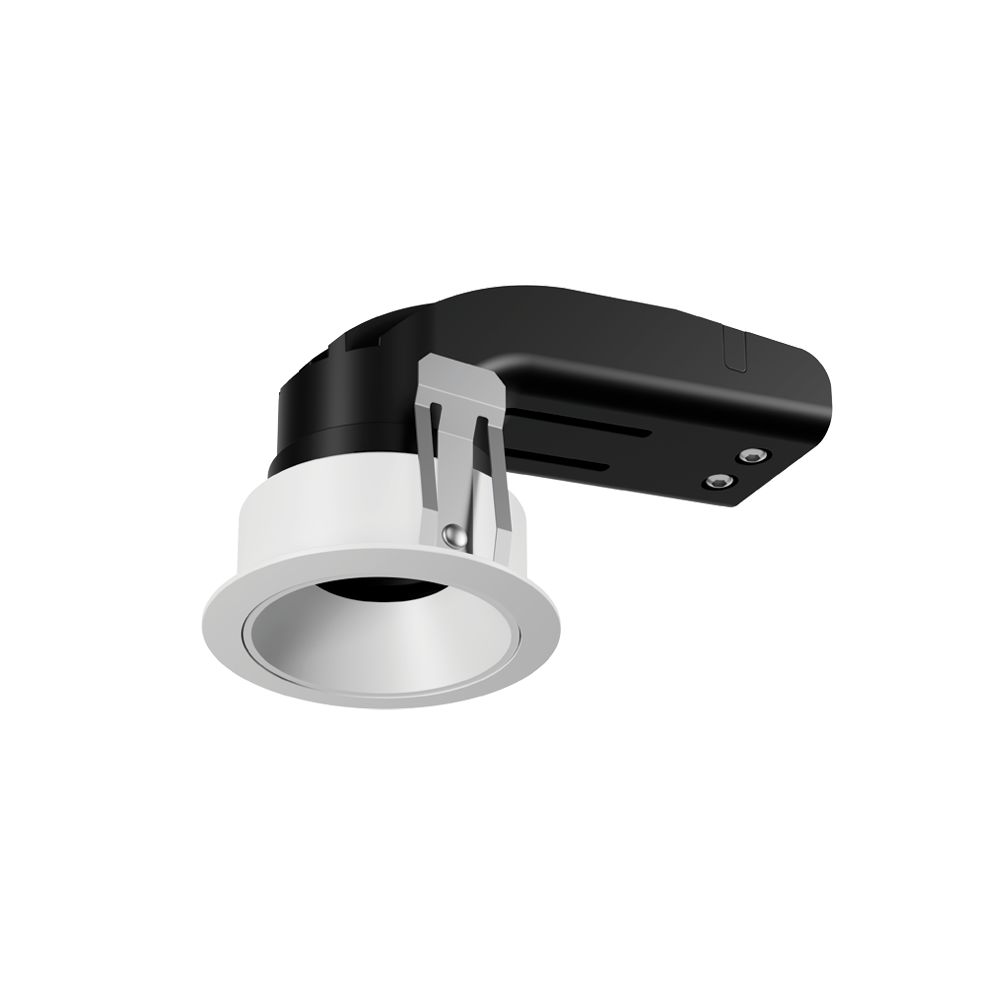 DownRay Encastré Orientable ZAMBELIS D45 8W DESIGN Blanc Sablé Sans Driver 25301