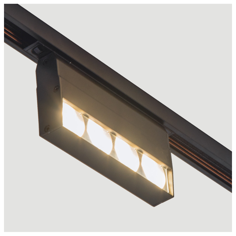 Magnetic Light Fixture ZAMBELIS 10W DESIGN Sand Black 2092 FS