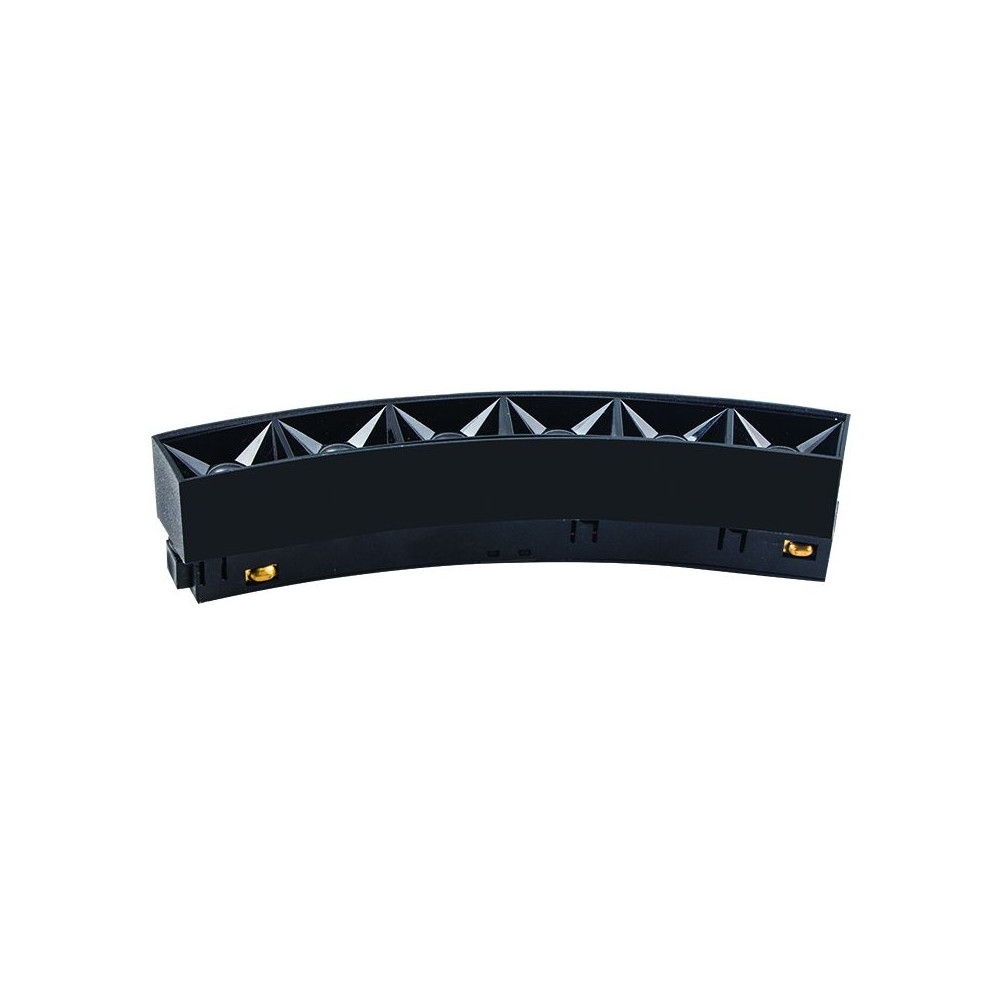 Magnetische Kurvenleuchte ZAMBELIS D1200 8W Optik Dimmbar DESIGN Schwarz Sandgestrahlt 22104 FS