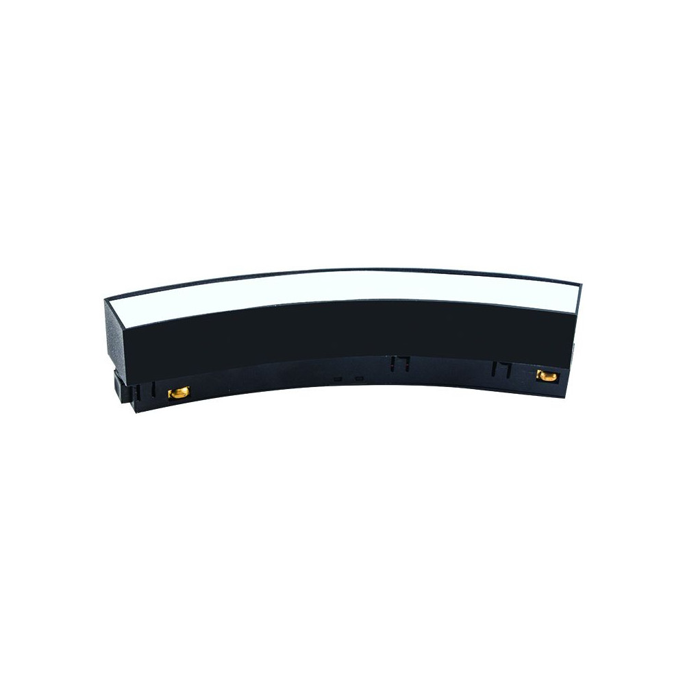 Magnetisch armatuur Gebogen ZAMBELIS D1200 8W Opaal Dimbaar DESIGN Zwart Zandstraal 22105