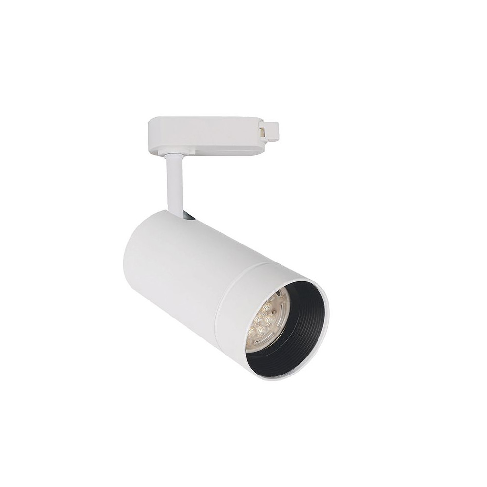 Schienenspot ZAMBELIS D60 GU10 DESIGN Weiß Sandgestrahlt Ohne Leuchtmittel S037
