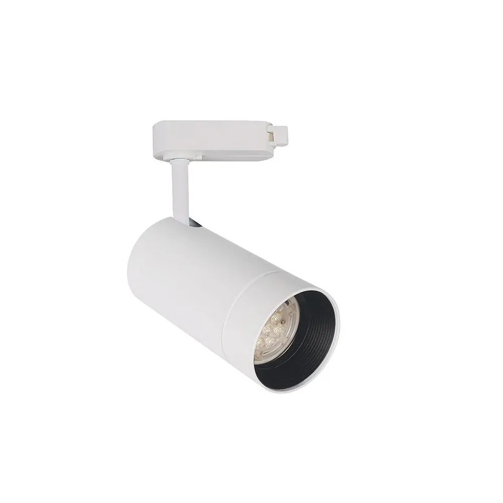 Schienenspot ZAMBELIS D60 GU10 DESIGN Weiß Sandgestrahlt Ohne Leuchtmittel S037