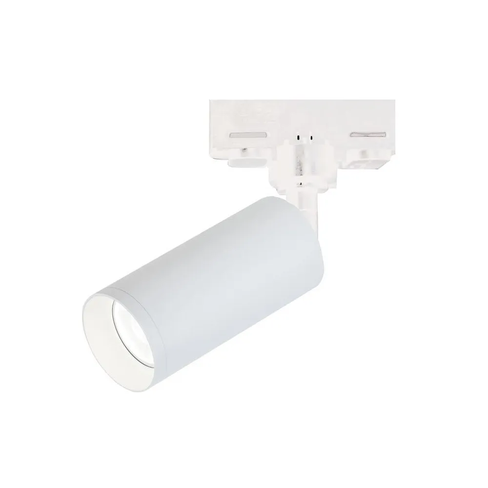 SpotRail ZAMBELIS D60 GU10 DESIGN Blanc Mat Sans Source S058