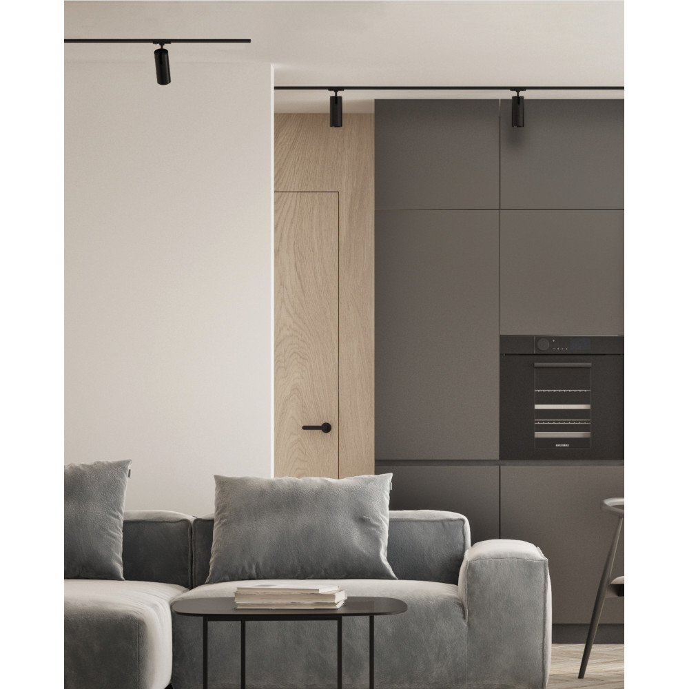 SpotRail ZAMBELIS D60 GU10 DESIGN Noir Mat Sans Source S059