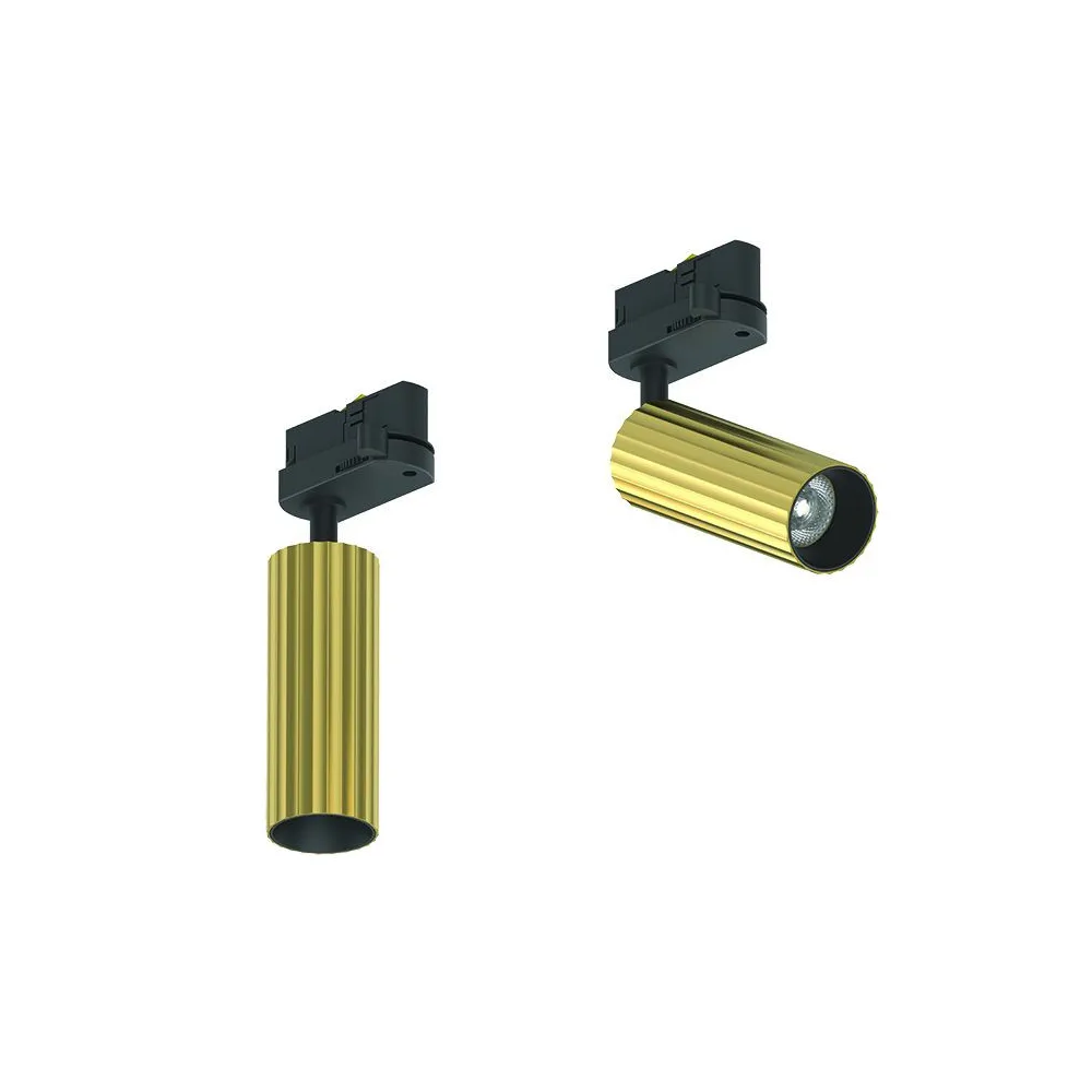 SpotRail ZAMBELIS D45 7W DESIGN Gebürstetes Messing S114 FS