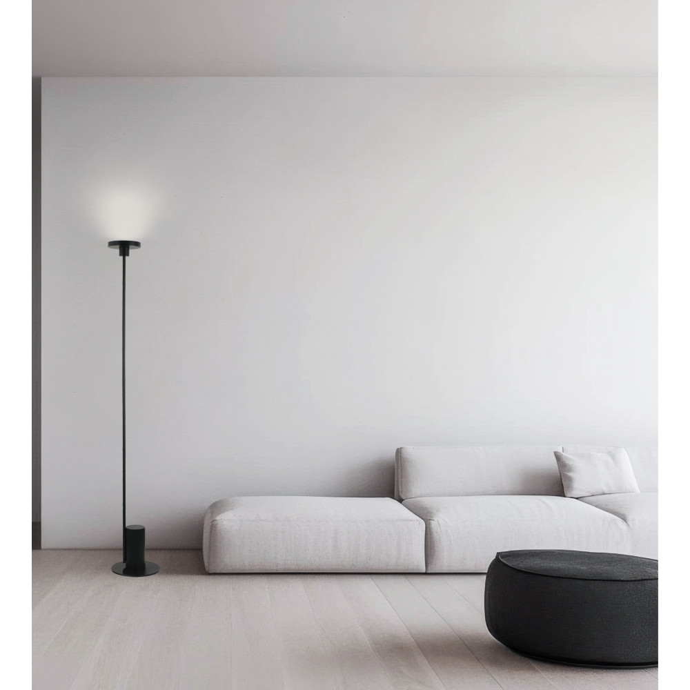Floor Lamp ZAMBELIS D250 12W DESIGN Sanded Black 22065 FS