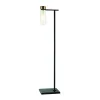 Lampe sur pied ZAMBELIS E14 DESIGN Noir Sablé et Laiton Sans Source 22136