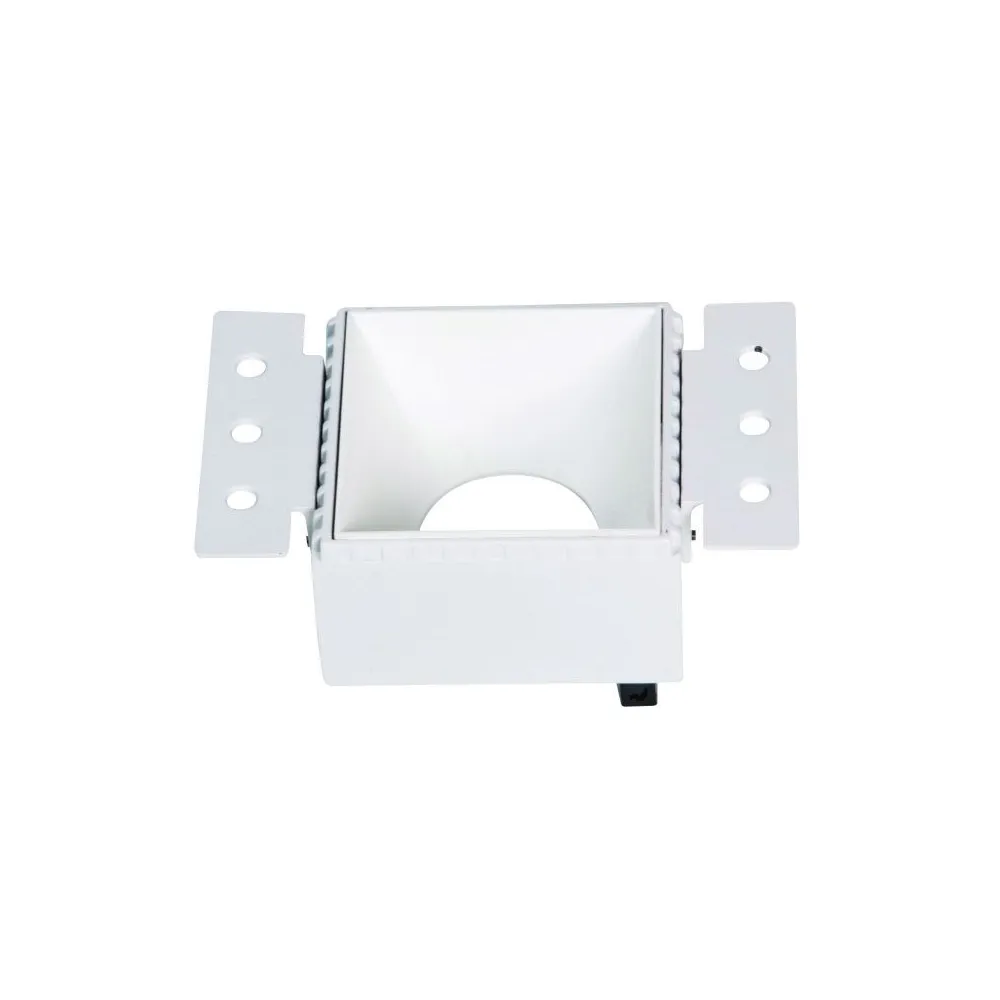 Downlight Carré Trimless ZAMBELIS DESIGN Blanc Sablé Sans Douille S090 FS