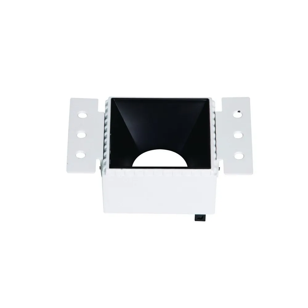 Downlight Carré Trimless ZAMBELIS DESIGN Noir Sablé Sans Douille S091 FS