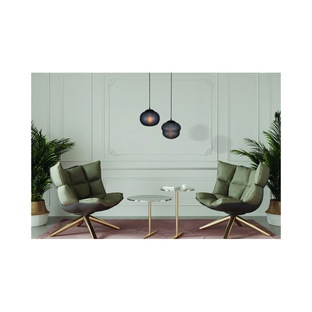 Hanglamp ZAMBELIS D250 E27 DESIGN Mat Zwart Zonder Lichtbron 20267