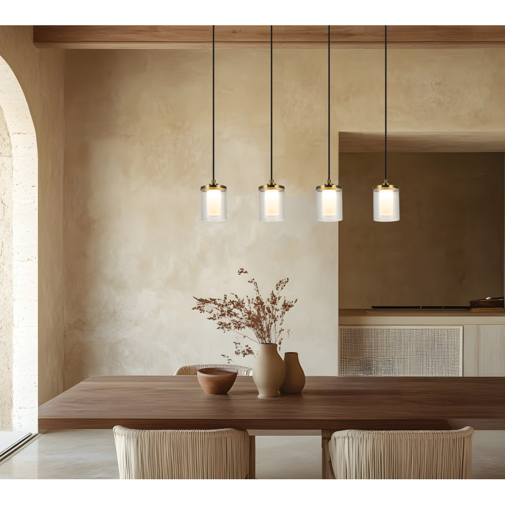Hanglamp ZAMBELIS 29W Dimbaar DESIGN Goud 23020