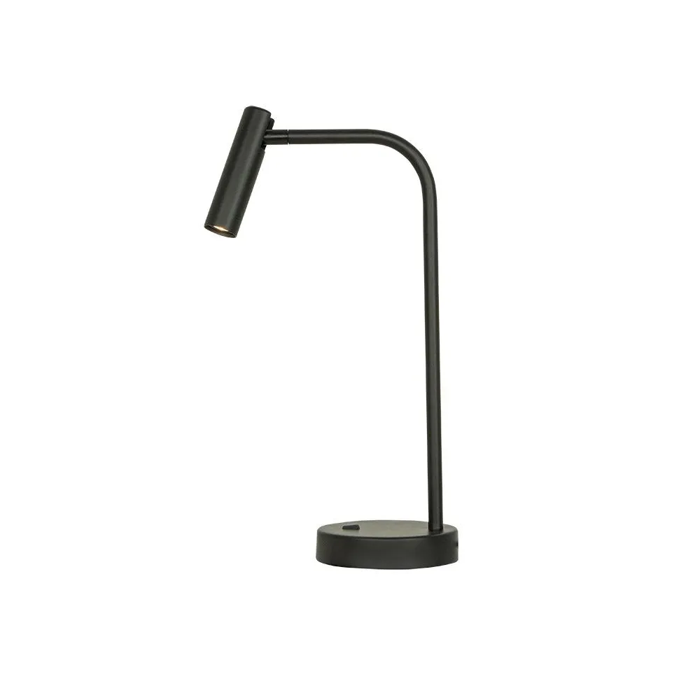 Lampe sur Table ZAMBELIS 2,5W DESIGN Noir Mat 23036
