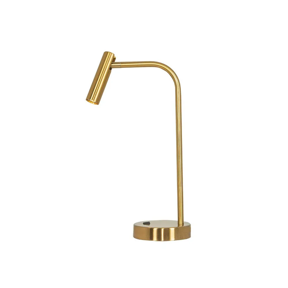Lampe sur Table ZAMBELIS 2,5W DESIGN Doré Mat 23037
