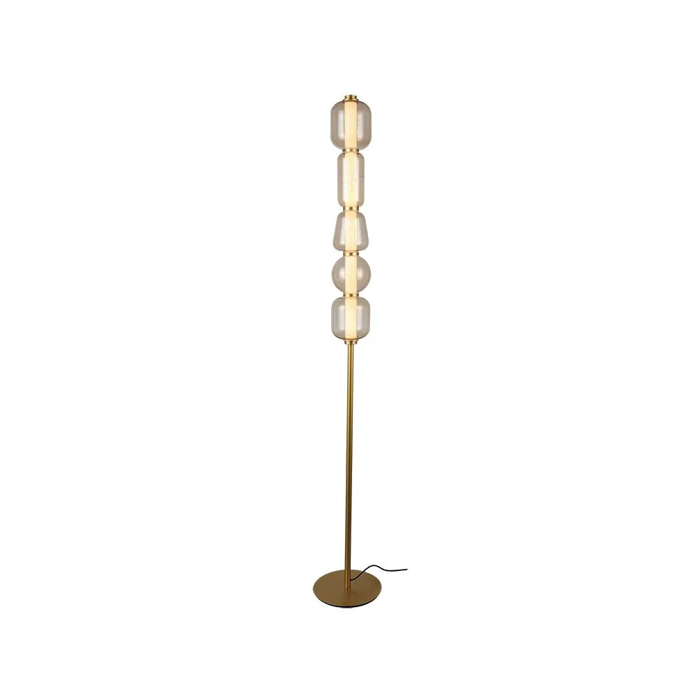 Lampe sur Pied ZAMBELIS 17W DESIGN Or Mat 23063
