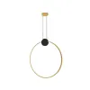 Pendant Light ZAMBELIS 24W D600 Dimmable DESIGN Matte Black and Gold 23094