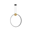 Hanglamp ZAMBELIS 24W D600 Dimbaar DESIGN Goud en Mat Zwart 23095