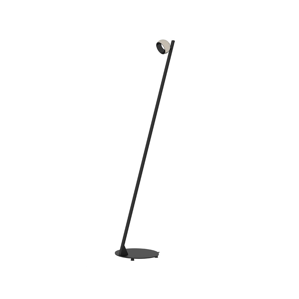 Floor Lamp ZAMBELIS 7W Dimmable DESIGN Sandblasted Black and Brushed Aluminium 25345 FS