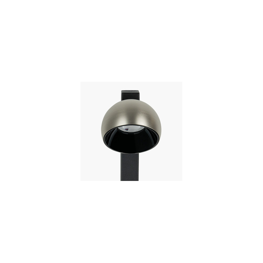 Floor Lamp ZAMBELIS 7W Dimmable DESIGN Sandblasted Black and Brushed Aluminium 25345 FS