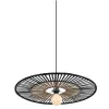 Pendant ZAMBELIS D400 E27 DESIGN Black Bamboo Without Source 19105