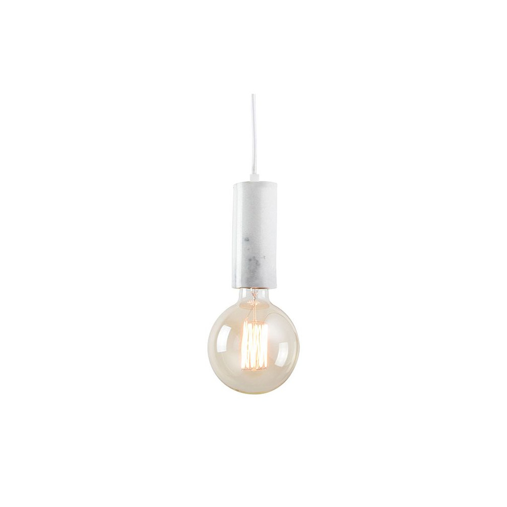 Pendant Light ZAMBELIS D60 E27 DESIGN Marbled White Without Source 17157