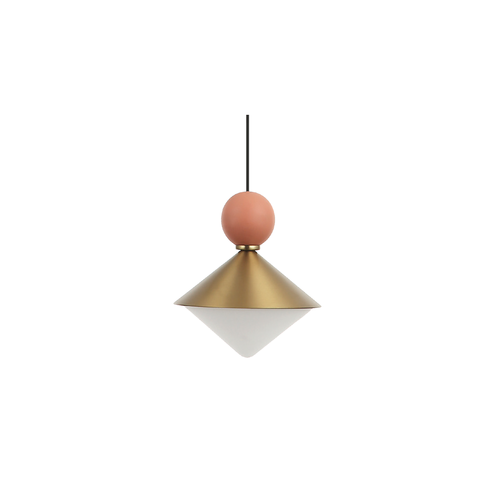 Suspension ZAMBELIS D390 40W Dimmable DESIGN Laiton Brossé 25102