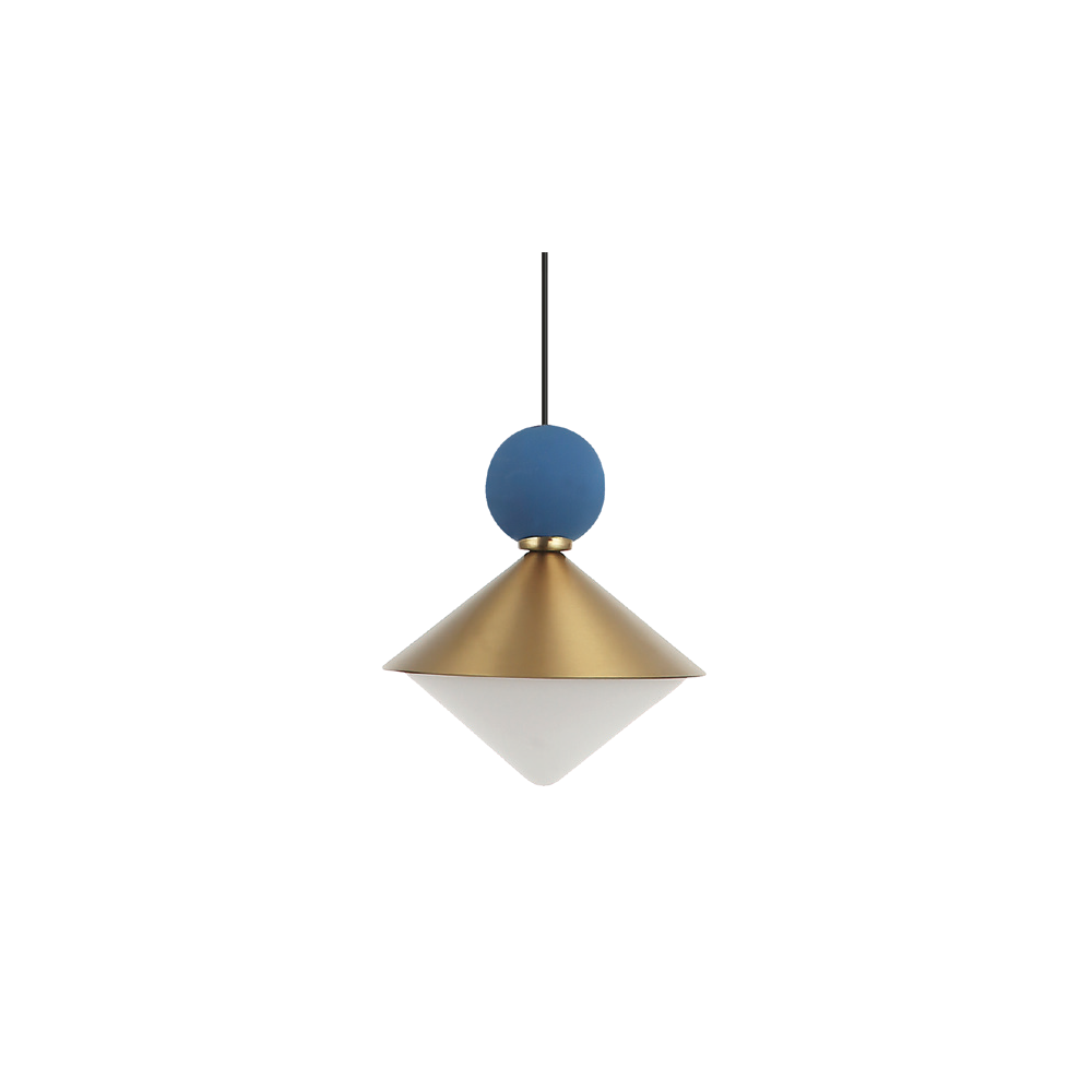 Suspension ZAMBELIS D390 40W Dimmable DESIGN Laiton Brossé 25102
