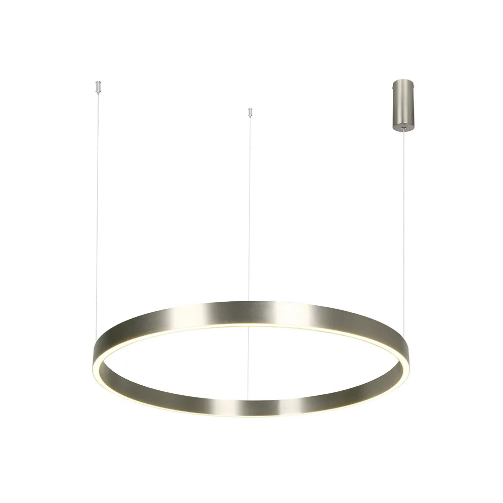 Pendelleuchte ZAMBELIS D800 70W Dimmbar Direkt/Indirekt DESIGN Gebürstetes Nickel 25369