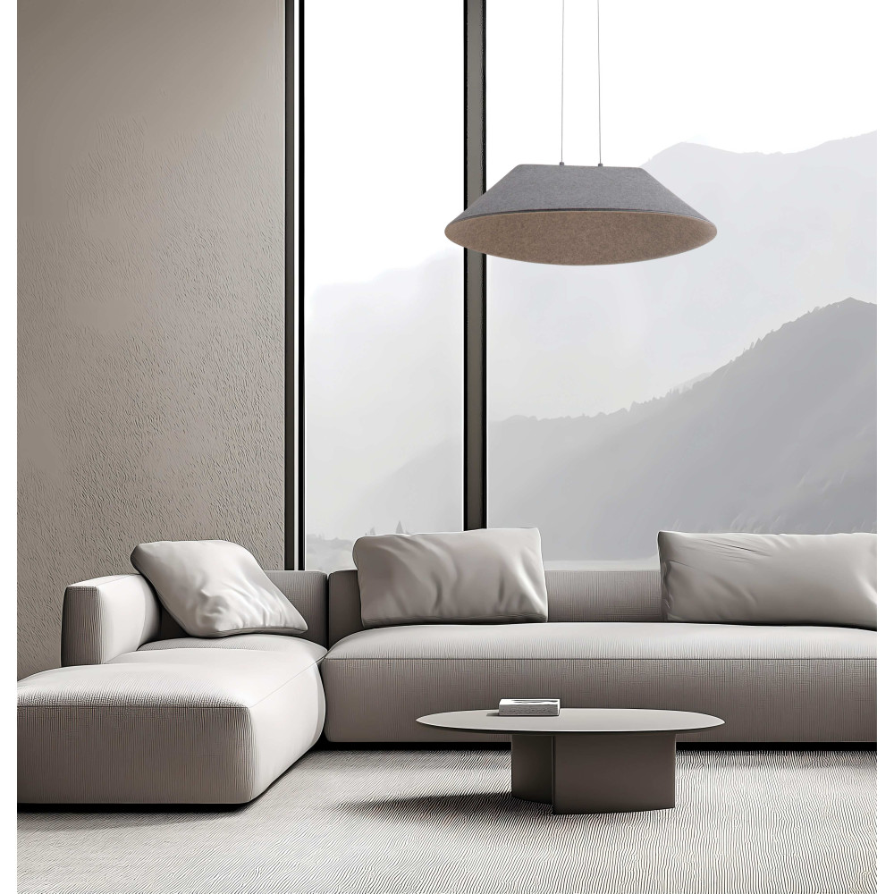 Hanglamp ZAMBELIS D750 12W Dimbaar DESIGN Grijs 23173