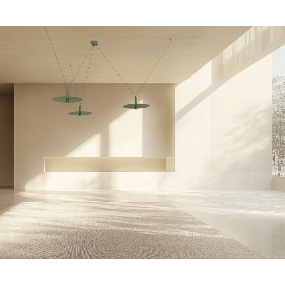 Pendant Light ZAMBELIS 21W DESIGN Green 23230