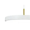 Pendelleuchte ZAMBELIS D400 17W Dimmbar DESIGN Mattweiß und Gebürstetes Messing 25146