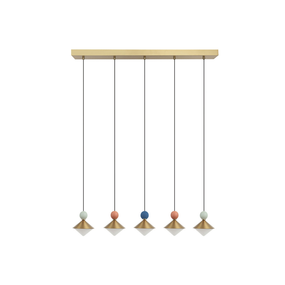 Suspension ZAMBELIS 32W Dimmable DESIGN Laiton Brossé 25103 FS