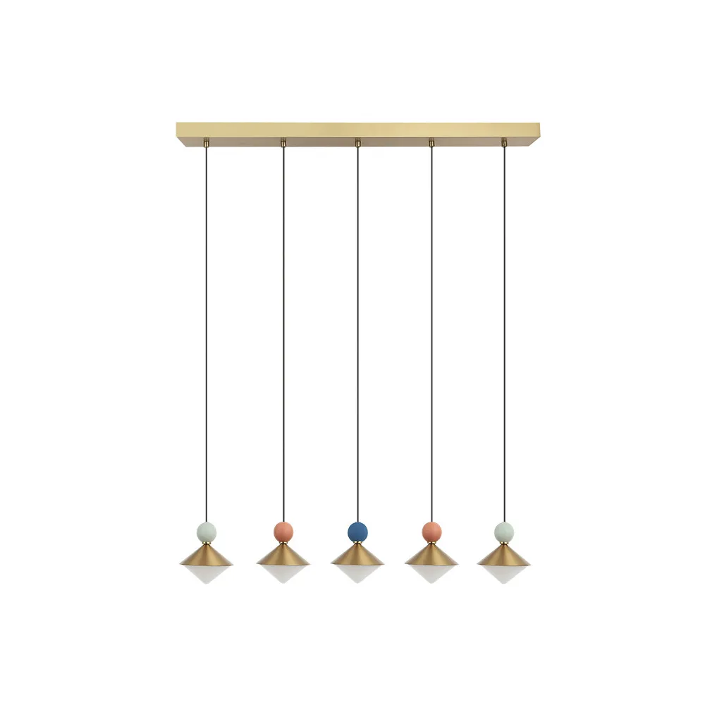 Suspension ZAMBELIS 32W Dimmable DESIGN Laiton Brossé 25103 FS