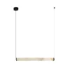 Hanglamp ZAMBELIS 20W Dimbaar DESIGN Albast Wit en Gezandstraald Zwart 2538 FS