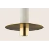 Pendant Light ZAMBELIS D200 7W Dimmable DESIGN Alabaster White and Brass 2549 FS