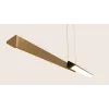 Suspension ZAMBELIS 120cm 44W Dimmable DESIGN Noir Sablé et Laiton Brossé 2559 FS