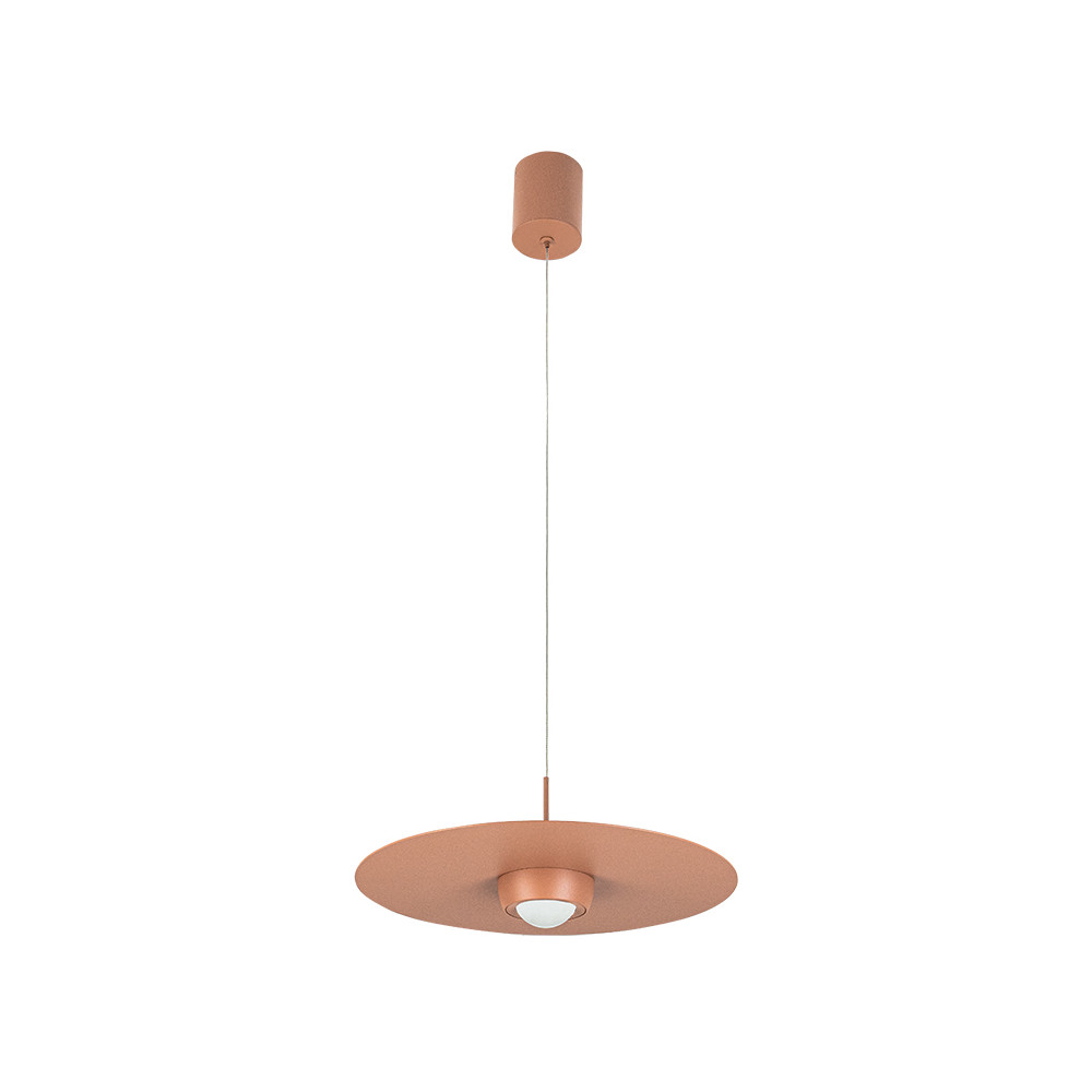 Suspension ZAMBELIS D350 21W Dimmable DESIGN Rouge Brique Sablé 2586