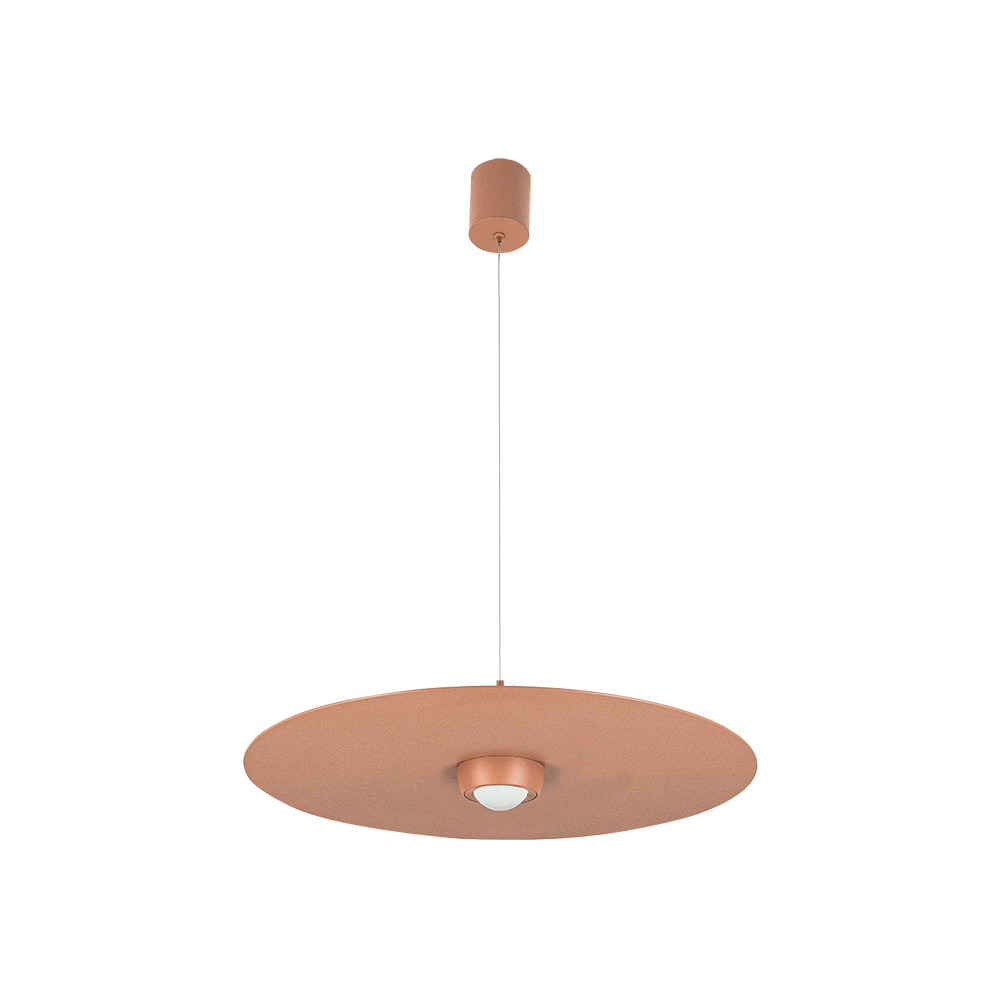 Suspension ZAMBELIS D550 21W Dimmable DESIGN Rouge Brique Sablé 2588
