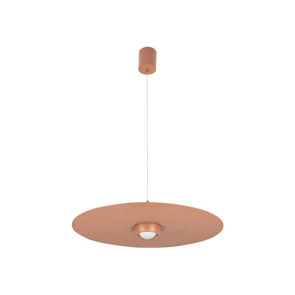 Pendelleuchte ZAMBELIS D550 21W Dimmbar DESIGN Ziegelrot Sandgestrahlt 2588
