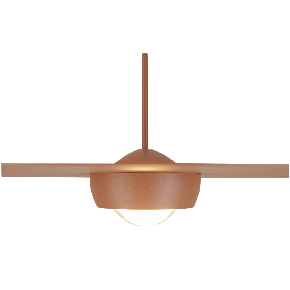 Pendant Light ZAMBELIS D550 21W Dimmable DESIGN Sanded Brick Red 2588