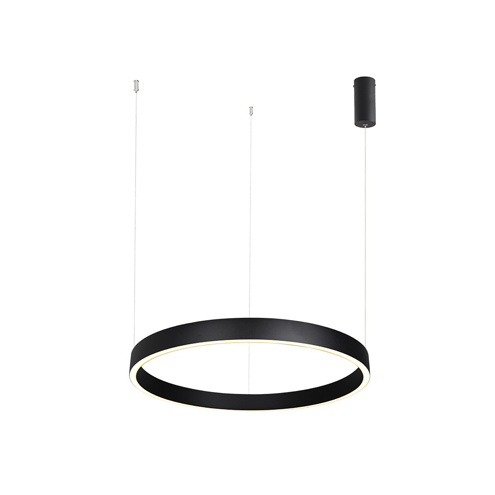 Pendelleuchte ZAMBELIS D600 59W Dimmbar Direkt/Indirekt DESIGN Sandgestrahltes Schwarz 25365