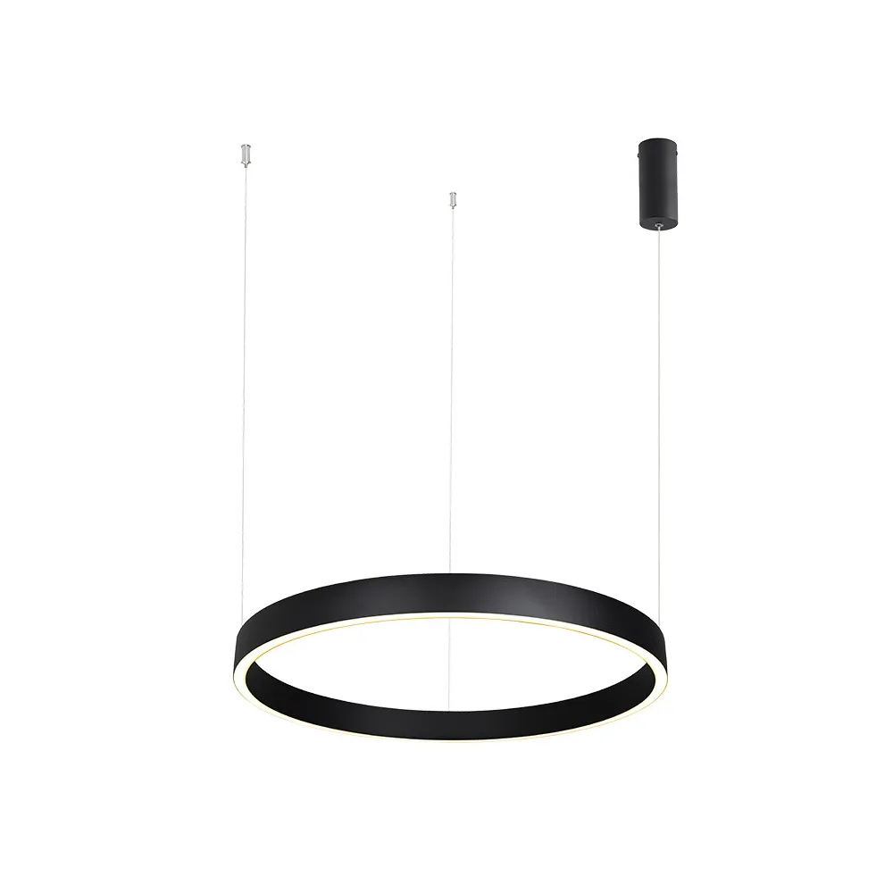 Pendelleuchte ZAMBELIS D600 59W Dimmbar Direkt/Indirekt DESIGN Sandgestrahltes Schwarz 25365