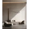 Pendelleuchte ZAMBELIS 64W DESIGN Schwarz Sandgestrahlt 22237