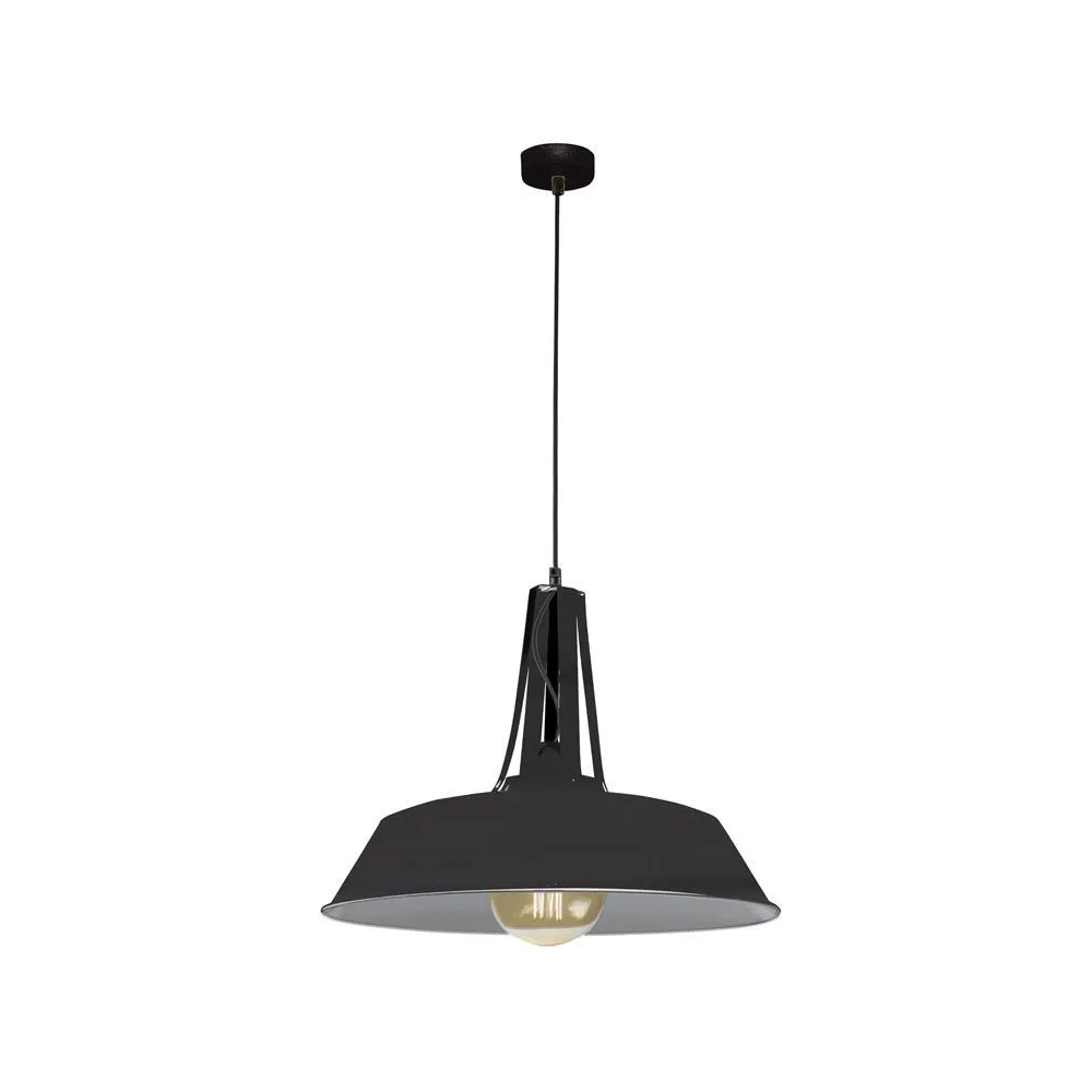 Pendelleuchte ZAMBELIS D460 E27 DESIGN Mattschwarz Ohne Leuchtmittel 19245
