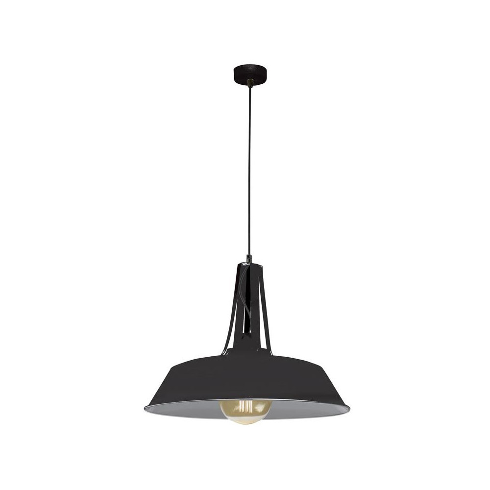 Suspension ZAMBELIS D460 E27 DESIGN Noir Mat Sans Source 19245