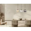 Pendelleuchte ZAMBELIS 3xE27 DESIGN Champagner und Messing Ohne Lichtquelle 22074
