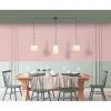 Hanglamp ZAMBELIS 3xE27 DESIGN Zwart Zandstraalgespoten en Messing Zonder Lichtbron 22153 FS
